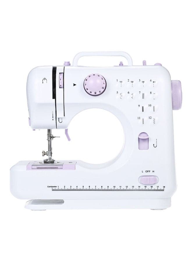 Multi-Functional Electric Sewing Machine White/Purple