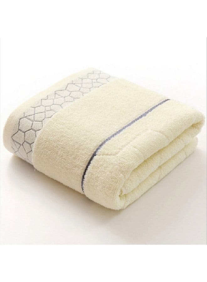 Large Pure Cotton Bath Towel White 70X140cm