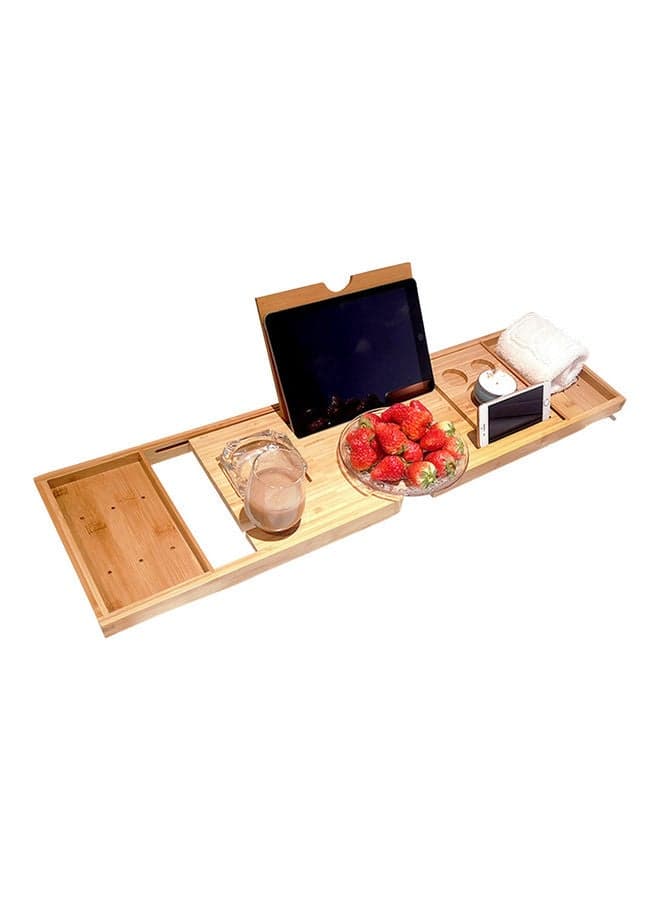 Bathtub Caddy Tray Brown 76 x 4 x 24cm