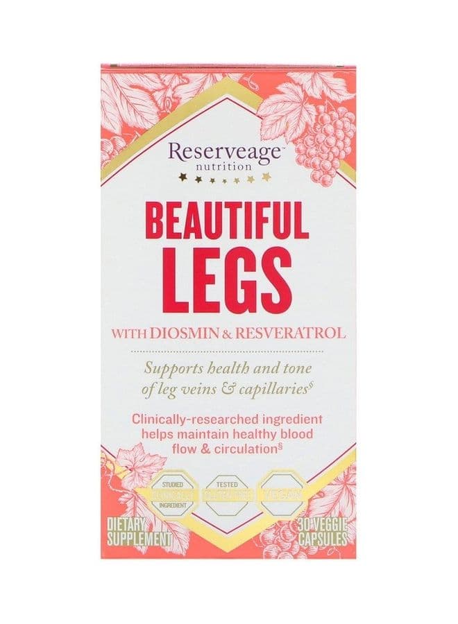 Beautiful Legs with Diosmin and Resveratrol Capsules