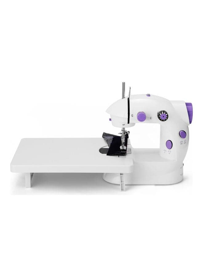 Mini Portable Electric Sewing Machine White/Purple