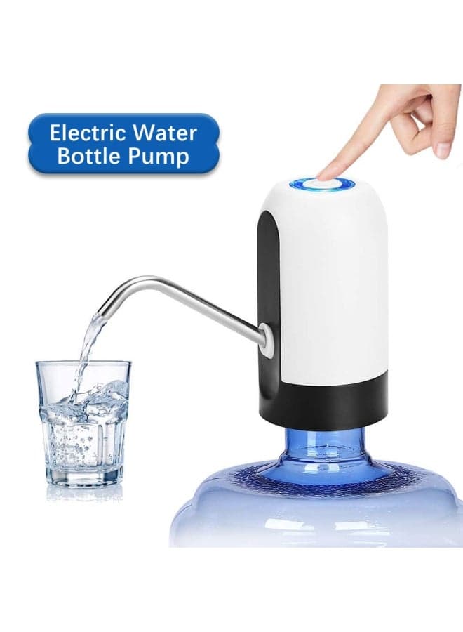 Electric USB Charging Water Bottle Pump S0-1580 White