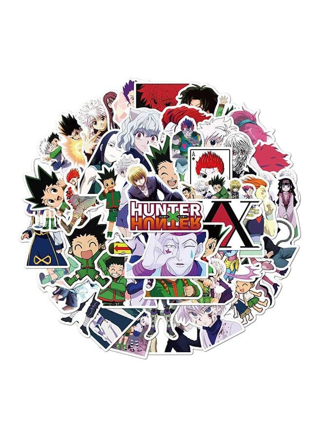 50 Pieces Hunter Cartoon Graffiti Stickers 12 x 12 x 1cm
