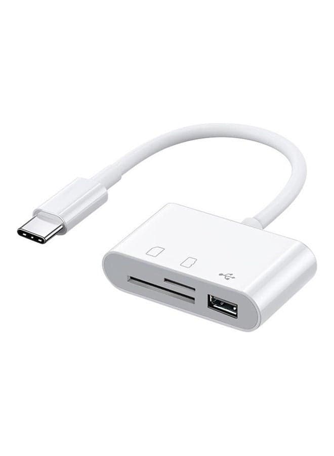 3-In-1 Type-C Hub White