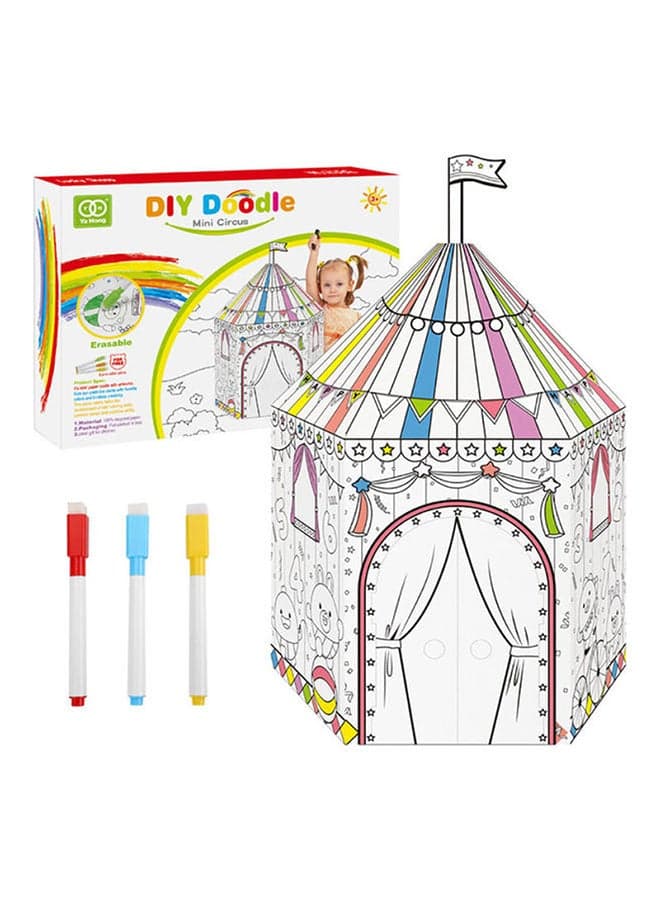 3D Graffiti Assembled Puzzle White