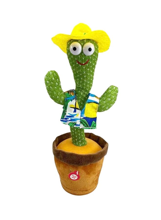 Electronic Dancing & Singing Cactus Knitted Fabric Doll 30.00x5.00x5.00cm