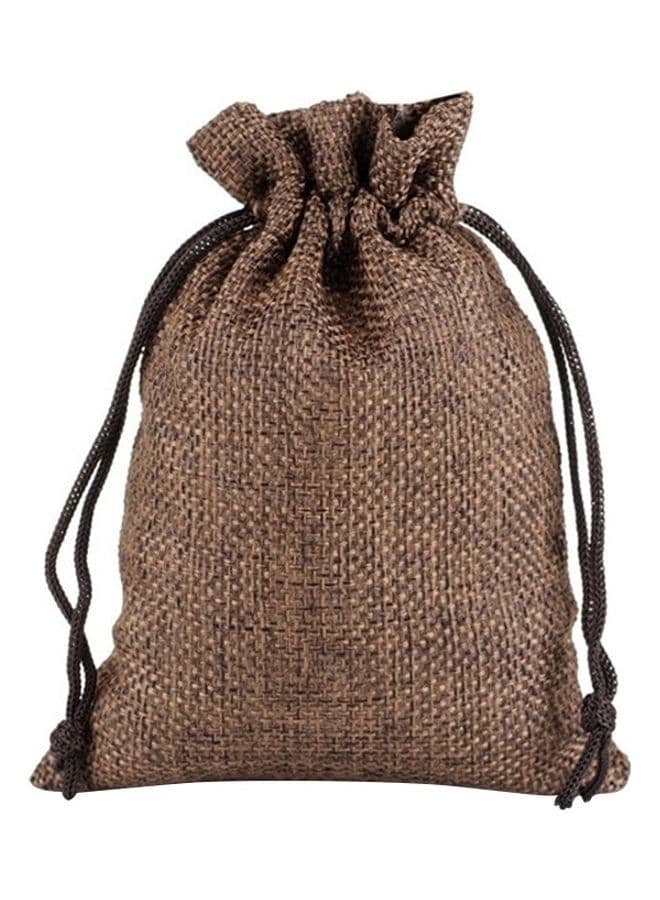 50-Piece Linen Jute Drawstring Gift Bags