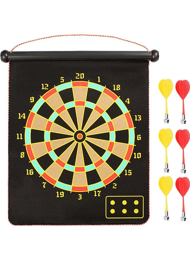 Magnetic Dartboard With 6 Darts