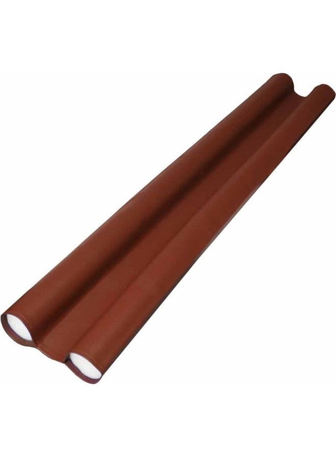 Double Door Draft Stopper Dark Brown