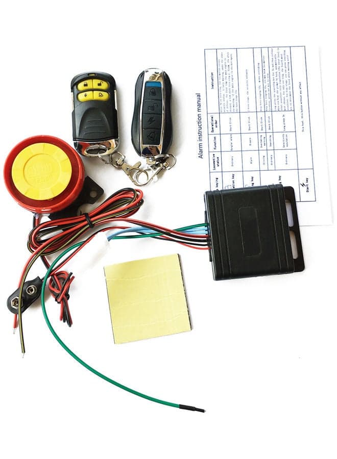 Remote Control Motorcycle Alarm Set