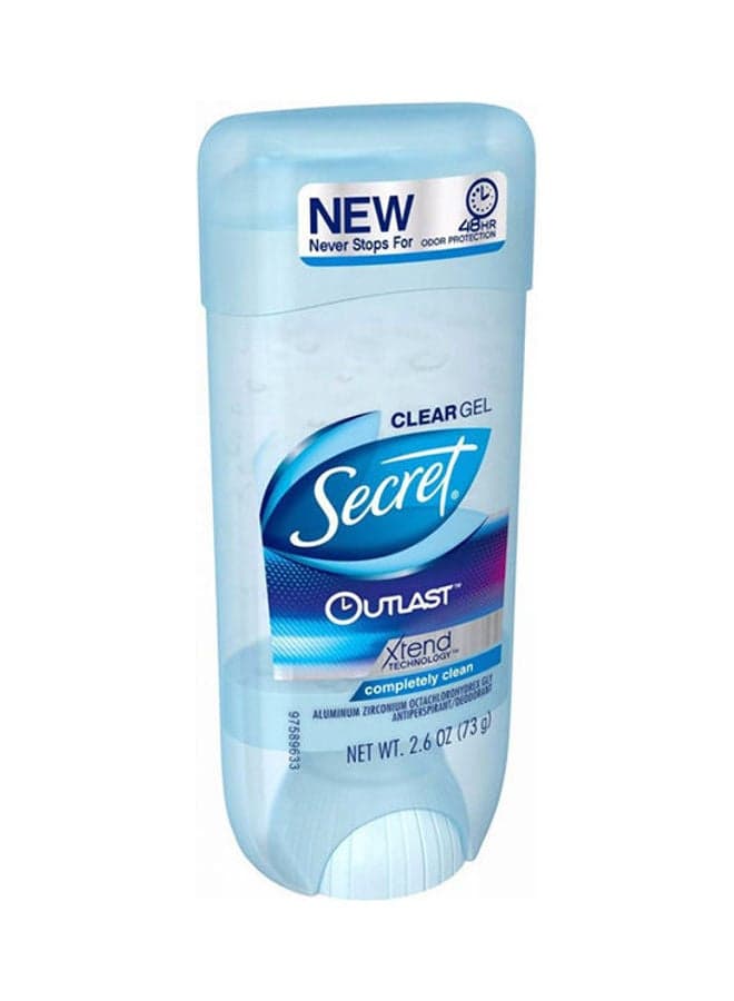 Outlast Xtend Completely Clean Clear Gel Antiperspirant Deodorant 2.6 Oz Multicolour