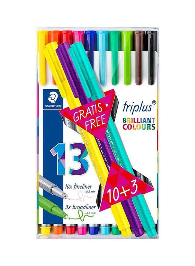 Fineliner Triplus 0-3Mm Multicolour
