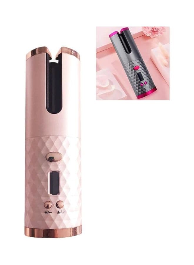 USB Charging Automatic Hair Curler Pink