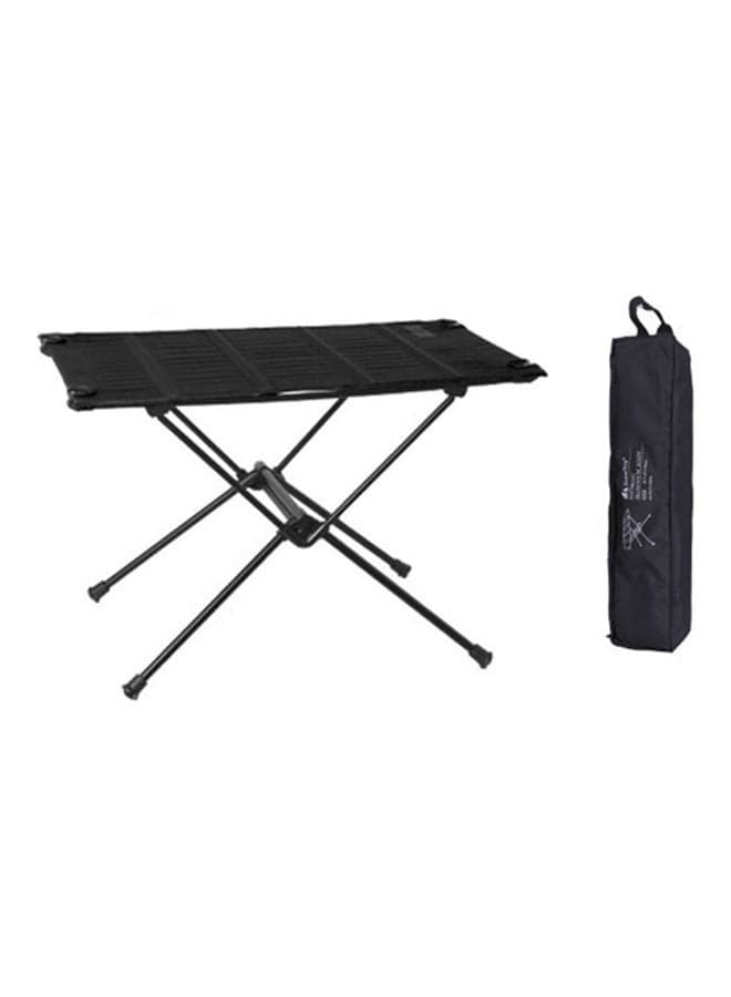 Outdoor Camping Folding Picnic Table, Black, 42x10x12cm – Compact & Portable 42x10x12cm