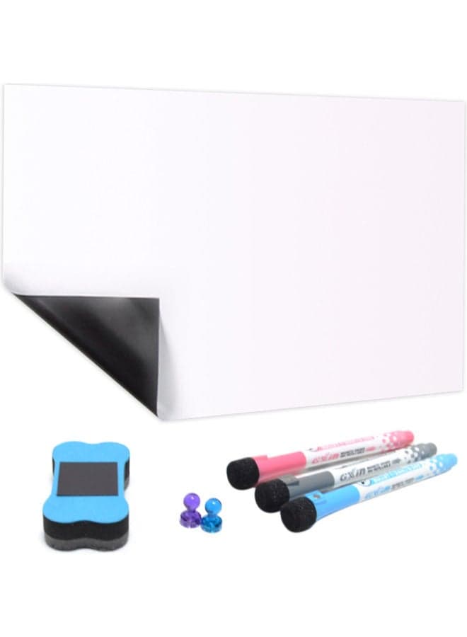Adjustable Soft Magnetic Whiteboard Set White/Blue/Black