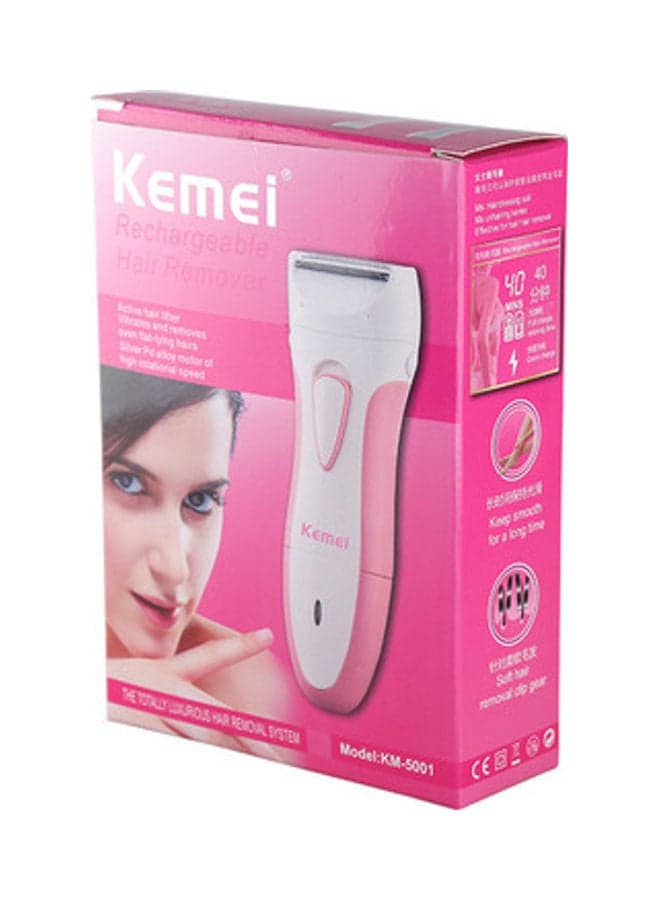 Rechargeable Hair Remover and Trimmer For Women white