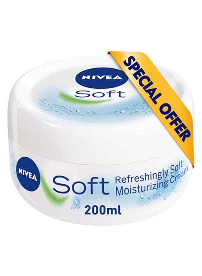 Soft Moisturizing Cream, Refreshingly Soft, Jar 200ml