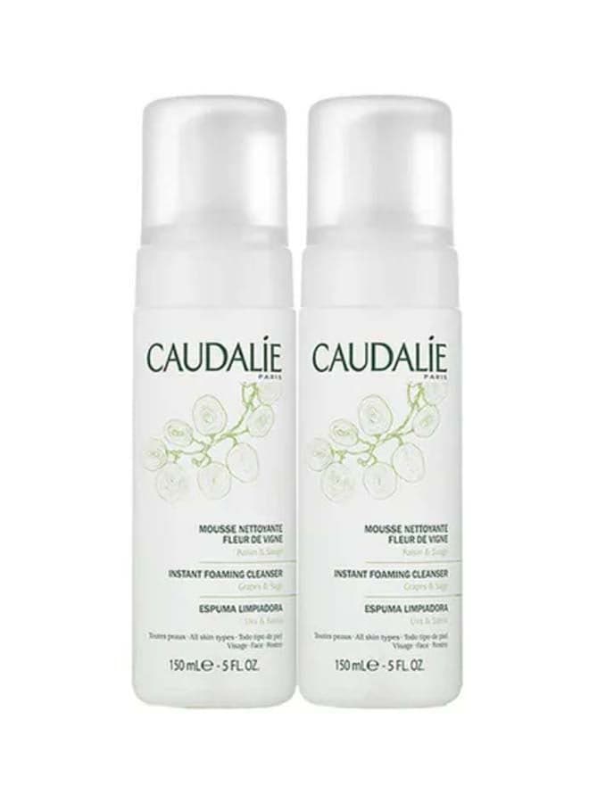 Caudalie Duo Foaming Cleanser 2 x150ml