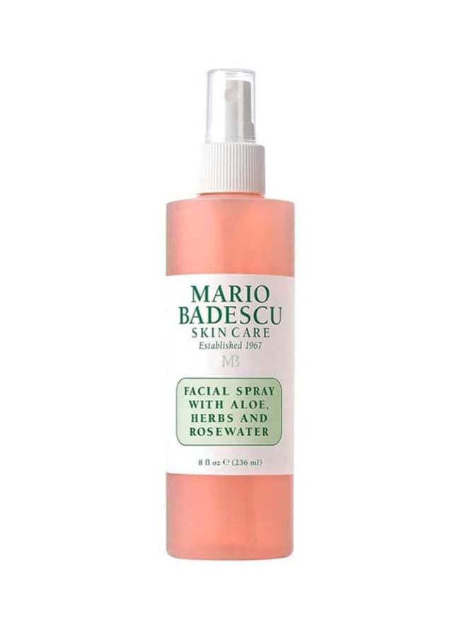 Facial Spray With Aloe Herbs And Rosewater Pink