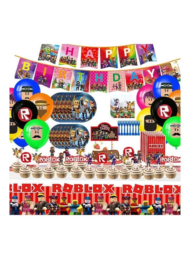 174-Piece Roblox Themed Birthday Party Supplies