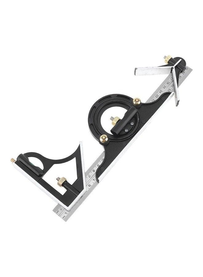 300MM Combination Square Angle Ruler Black/Silver 32.00X5.00X11.00cm