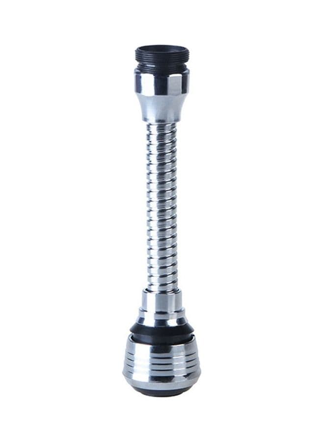 Rotatable Water Saving Faucet Nozzle Sprayer Silver 16x3.5x3.5cm