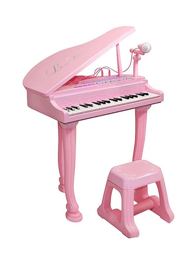 Little Princess Piano With Bench And Microphone 650X430X140 Millimeter