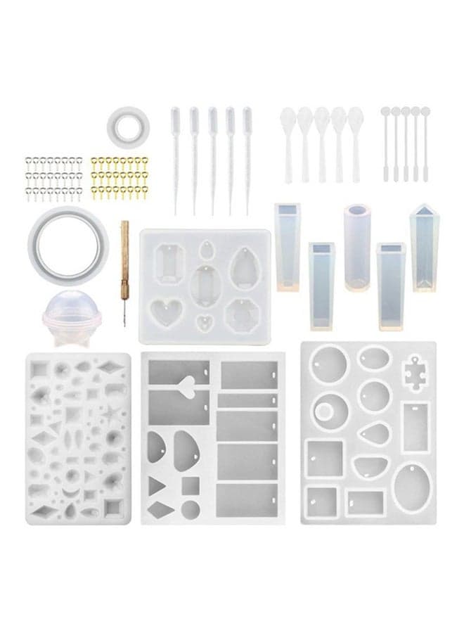 76-Piece Silicone Casting Molds DIY Jewelry Tools Set