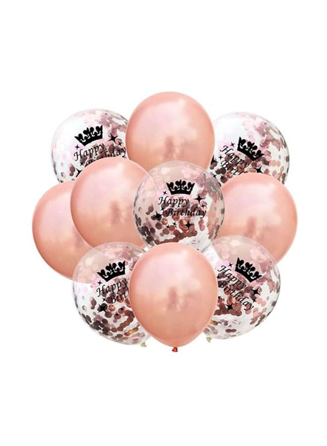10-Piece Birthday Party Balloon Set 12inch
