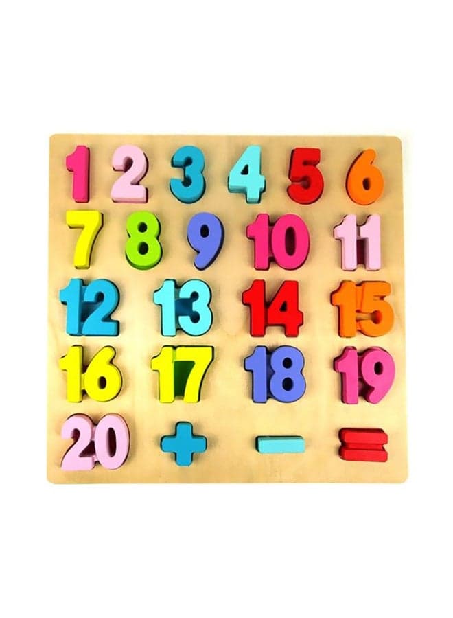 Wooden Number Puzzle Toy