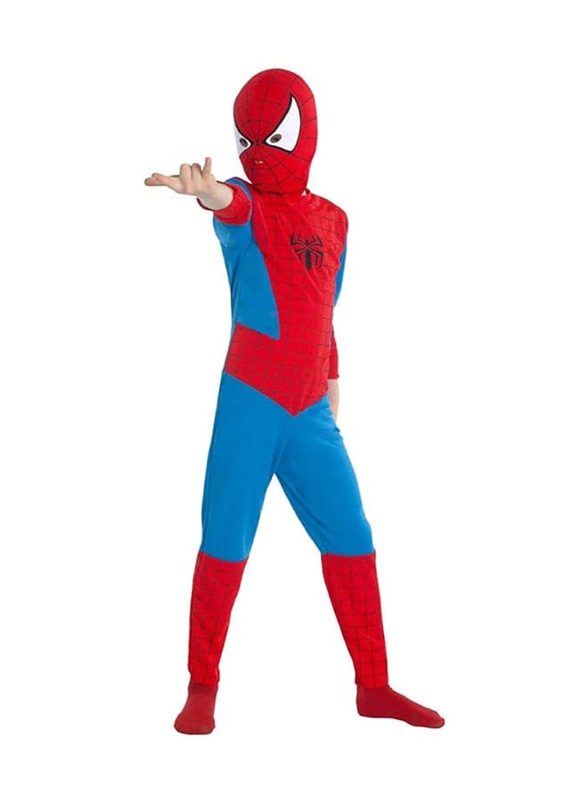 Spiderman Style Fancy Costume in Breathable Fabric- Red/Blue/Black, For Ages 2+ Years
