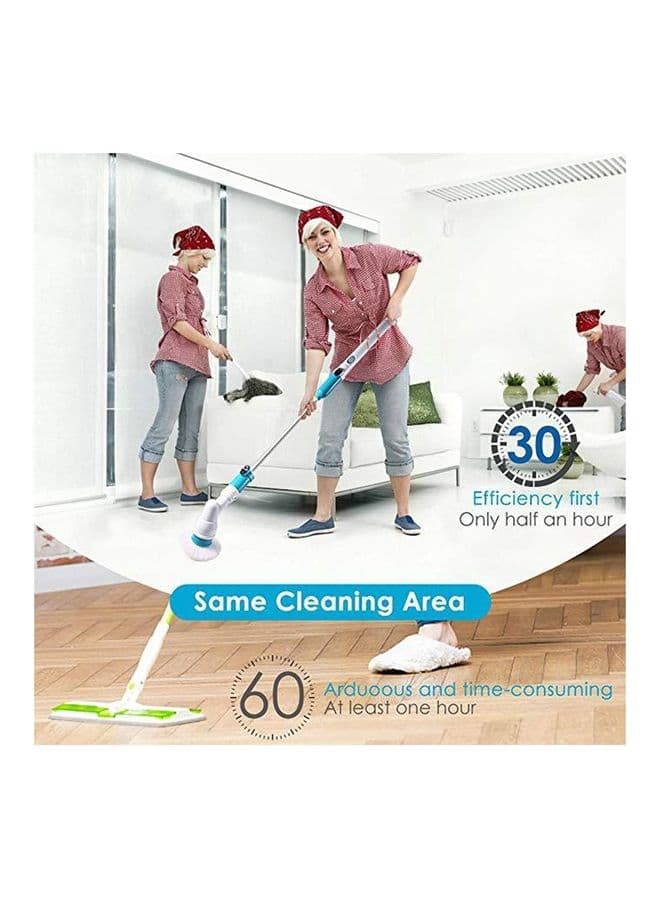 Electric Long Handle Turbo Scrub Spin Household Cleaning Brush White 55 X 8.5 X 22.5cm