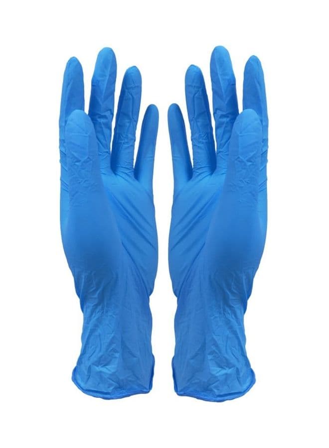 Pair Of 50 Disposable Latex Gloves Blue