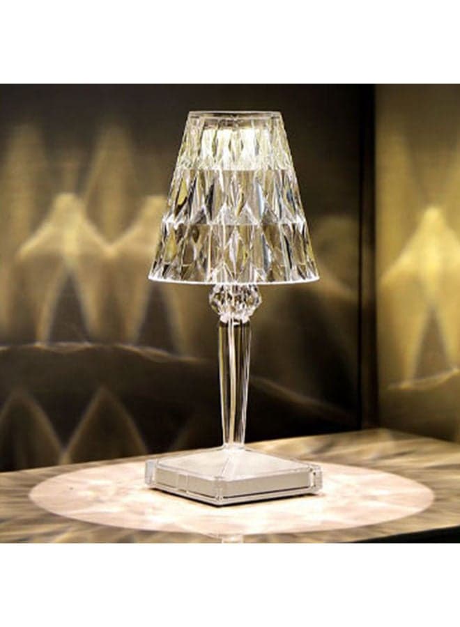 Acrylic Diamond Table Lamp Remote And Touching Control Multicolour 28.00X14.00X14.00cm