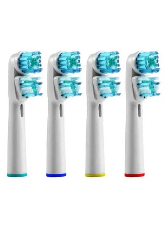 4-Piece Replacement Toothbrush Heads For Oral-B Braun White