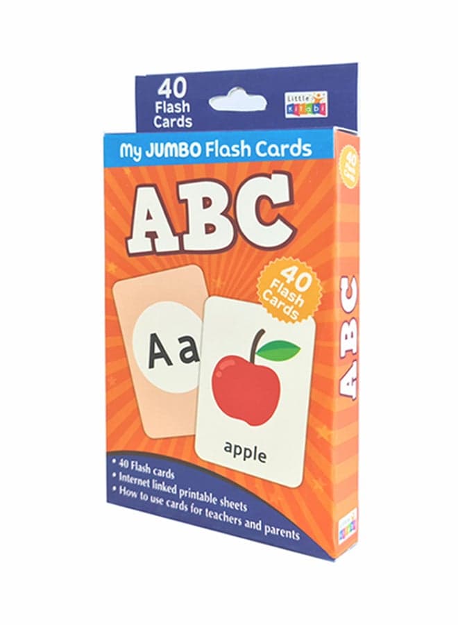 40-English Letters Flash Cards 14x9x1.7cm