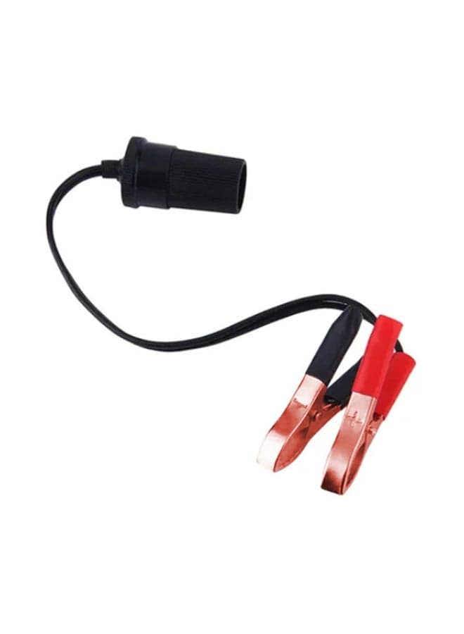 Car Battery Terminal Clip-on Power Socket Adapter