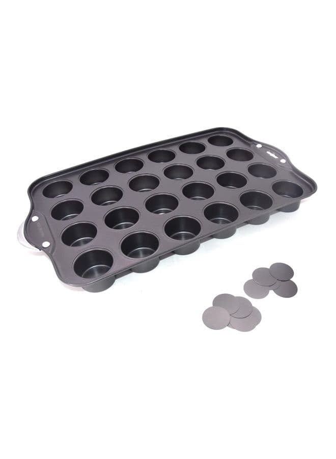 24-Cup  Muffin Pan Grey 48.5x27x4.5cm