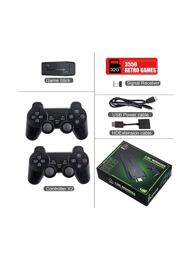 Y3 Lite HD TV Game Console With 32Gcard 3000 Games 2 Controllers With 1 Stick 1 HD Extension Cable