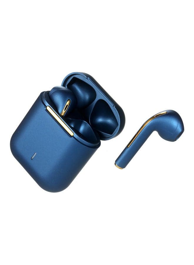J18 Semi-In-Ear Wireless Bluetooth Earbuds Blue
