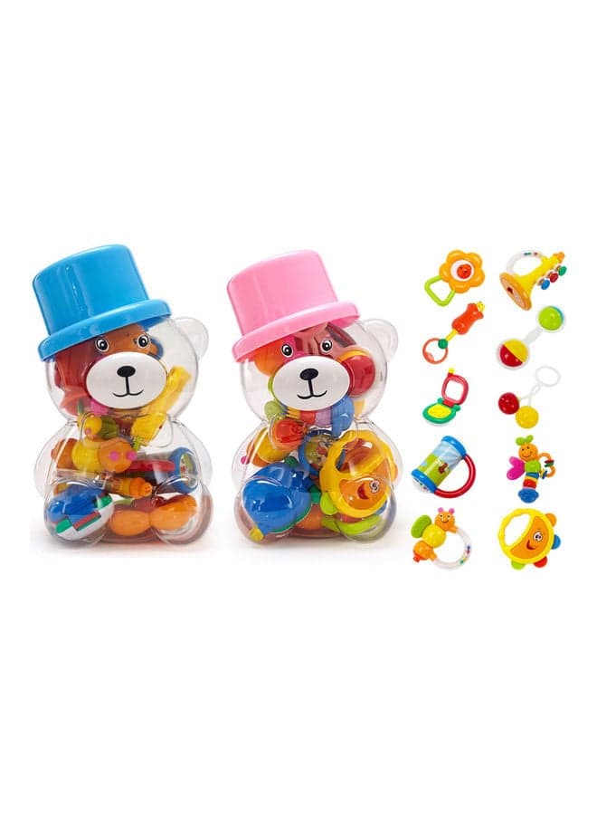 Sensory Toys For Babies Rattle Teething Set For Infant 10 Piece 22.5x14cm
