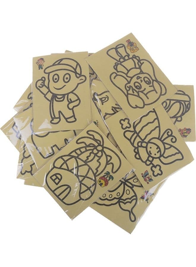 25 Sand Paper Art Toy Sheets