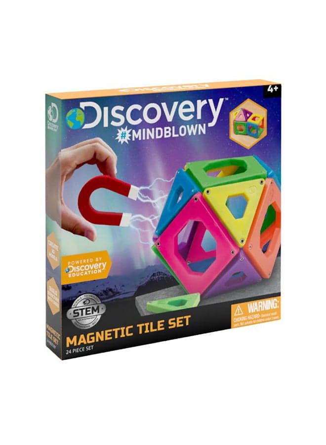 Toy Magnetic Tiles 24PCS ‎22.86 x 22.86 x 7.11cm