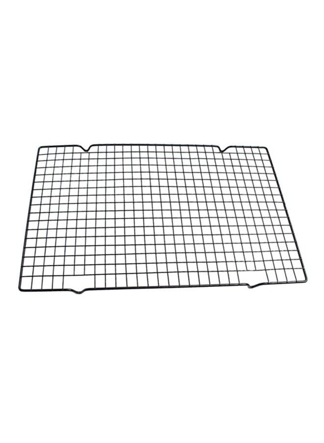 Stainless Steel Nonstick Cooling Rack Mesh Grid Baking Tray Black 41cm