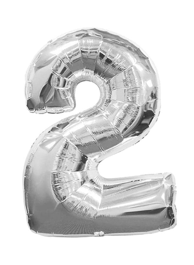 Number 2 Helium Party Balloon 16inch