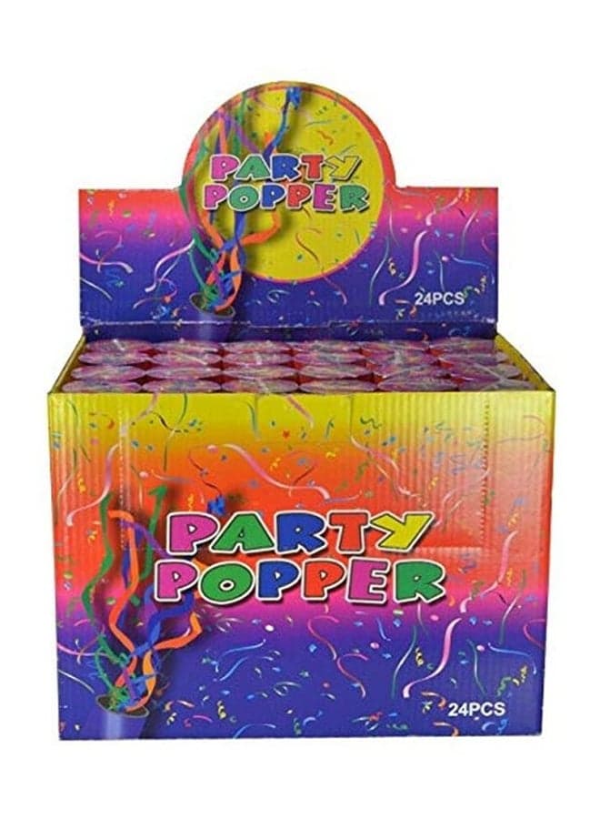 24-Piece Confetti Poppers Party Accessory