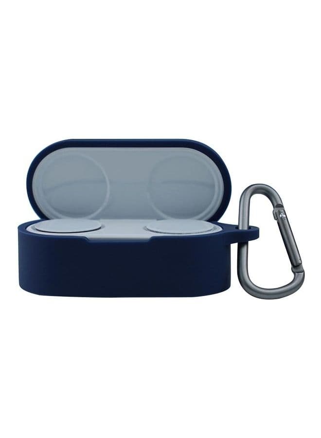 Anti-fall Silicone Earphone Protective Case with Hook for Microsoft Surface Earbuds Midnight Blue