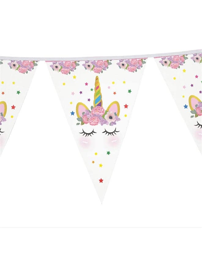 107-Piece Unicorn Printed Lightweight Portable Party Decoration Treat Set