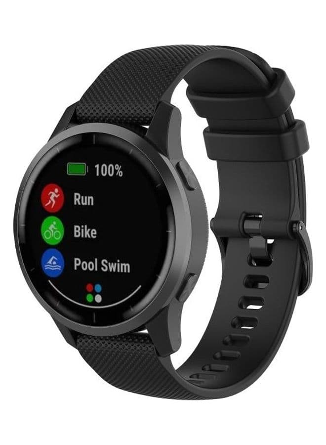 22mm For Huawei Watch GT2e GT2 46mm Silicone Strap Black