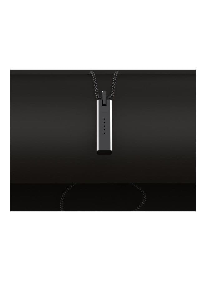 Mijobs Metal Screwless Magnetic Pendant Necklace for Fitbit Flex 2 Black